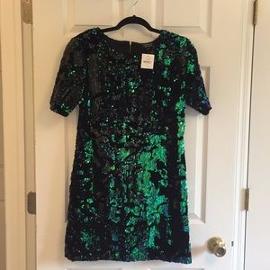 TOPSHOP sequined mini dress